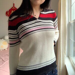 Vintage Striped Knit Sweater